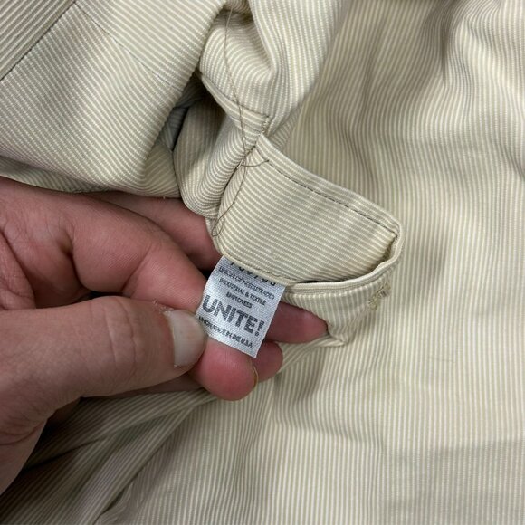 Burberry London Corduroy Pants Lightweight Cotton Made in USA Beige 36x33 - Picture 10 of 10